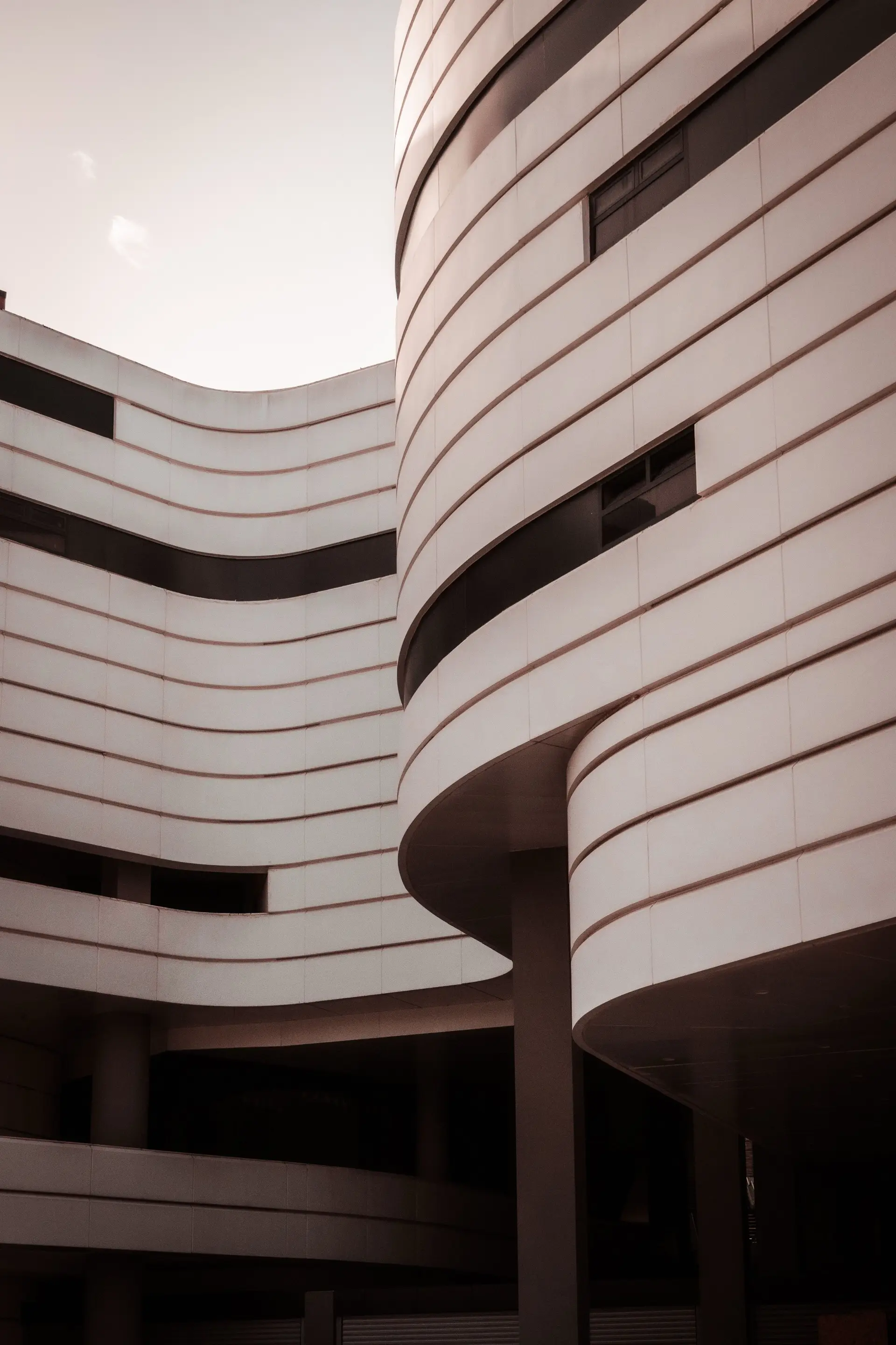 Curved modern architecture